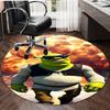1pc Shrek2 Design Printed Area Round Carpet for Bedroom Living Room Home Decor Rugs Mat Non Slip Mat Rug for Bedside