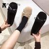 Модные туфли Butterfly-Knot из овечьей шерсти на плоской подошве для женщин, теплая мягкая зимняя обувь для женщин, удобные мокасины с квадратным носком из шерсти и меха