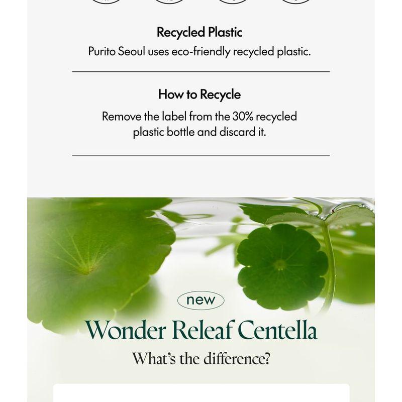 Purito SEOUL - Wonder Releaf Тонер с центеллой без отдушек