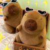 Simulation Capybara Plush Doll Cartoon Capibara Fluffty Doll Cute Capybara Plush Toy  Home Decor