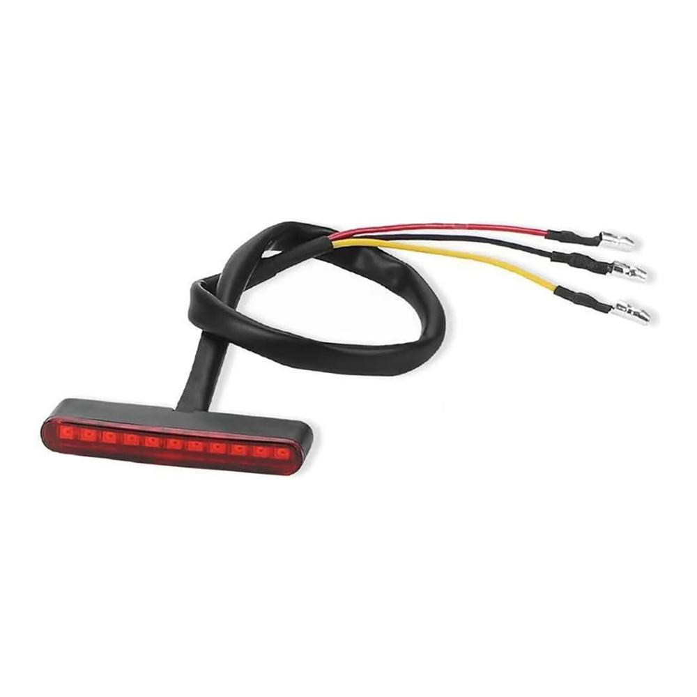 3-Wires LED Rear Tail Running Stop Mini Strip Brake Light Red For Motorcycle ATV