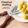 Multipurpose Chestnut Scissors Peeler Chestnut Shell Peeling and Leather Clip Cross Cutting Knife Chestnut Peeler For Kitchen