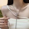 Delicate Star Pendant Necklace Stylish Neck Jewelry Pullable Star Necklace Chain Necklace Perfect Gift for Fashion Lady