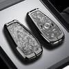 Changan Qiyuan A05/A06/A07 Key Cover - Q05 125MAX Remote Metal Shell with Leather Snap Button