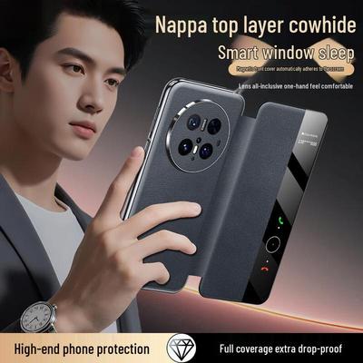 Чехол-книжка из натуральной кожи TWICEVERSE для смартфонов серии Huawei Mate