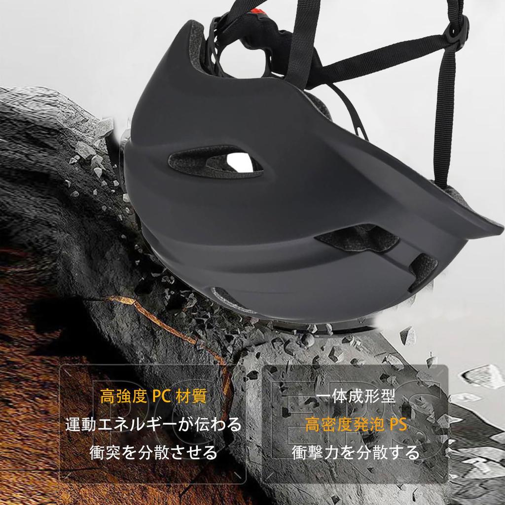 GALGAN Bicycle Adult for Commuting and School Helmet, Adjustable, Size, 55cm-59cm, Unisex, (Black)