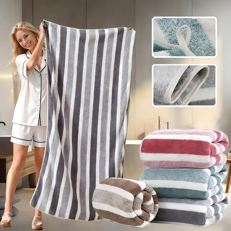 Thick Bath Towel Strong Water Absorption And Quick Drying Non Shedding Durable Ultra Soft - Very Suitable For Families Beaches