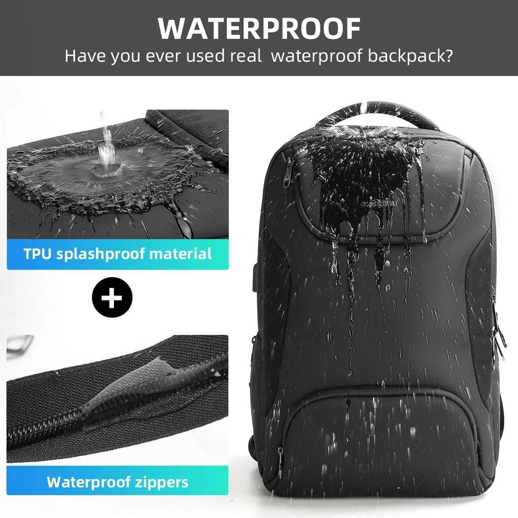 Tigernu Large Capacity New Fashion Backpack Men 15.6" Laptop Anti Theft Backpack School Travel Bag Male Waterproof TPU