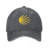 aCamino De Santiago Symbol Large Yellow Baseball Cap Buen Camino Music Album Unisex Men Sun Visors Trucker Hat y2k Baseball Caps