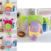 Adorable Fluffy Plush Keychain Doll Cute Cartoon Character For Girls And Students