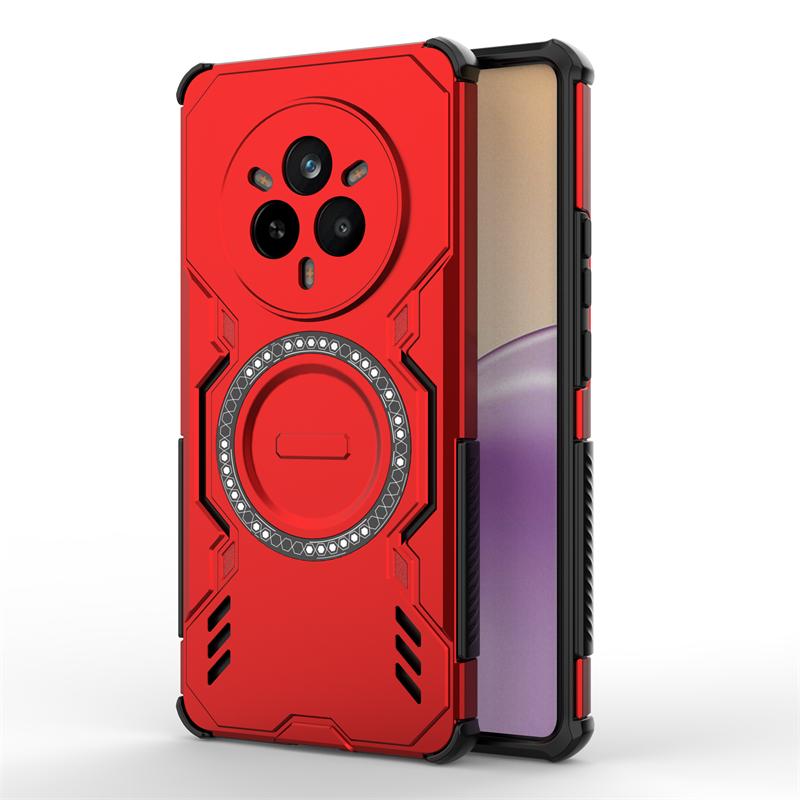 Чехол Armor для Realme 14 Pro 5G Магнитный адсорбционный беспроводной зарядный чехол Realme 14 Pro Plus 14 Pro+ Чехол для Realme 14 Pro Чехол
