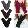 Women Thicken Windproof Plus Velvet Skiing Gloves Driving Mittens Touch Screen Gloves