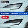 For BYD SEAL EV 2023 2024 Car Headlight Black TPU Protective Cover Film Front Light Tint Change Color Sticker Accessories
