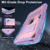 Kids Friendly Case for iPad 10.2 7th 8th 9th Heavy Duty Shockproof Protective Cover with Built-in Kickstand Funda