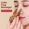 Handheld Wooden Nose Scraping therapy Antistatic Handheld Comb New Brass Bead Comb  Nose Relaxation