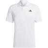 Logo Print Button-Fit Straight-Cut Short Sleeve Polo Shirt Men Polo Shirts White HS3277