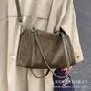 Large Capacity Bag 2025 New Trendy Retro Versatile Fashion High Sense Shoulder Bag Suede Commuter Messenger Bag
