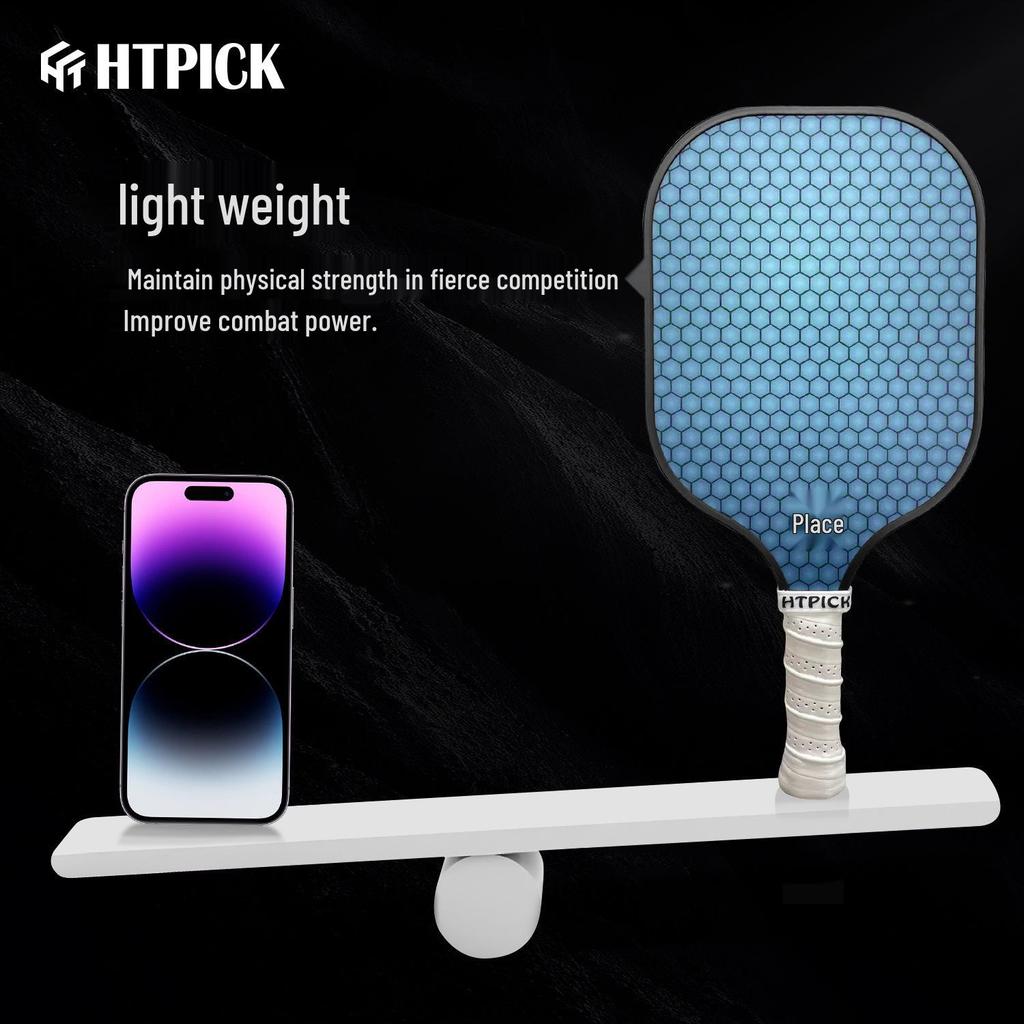 HTPICK Carbon Fiber T300 Pickleball Paddle Set for Adults & Kids - Pro Competition Level.