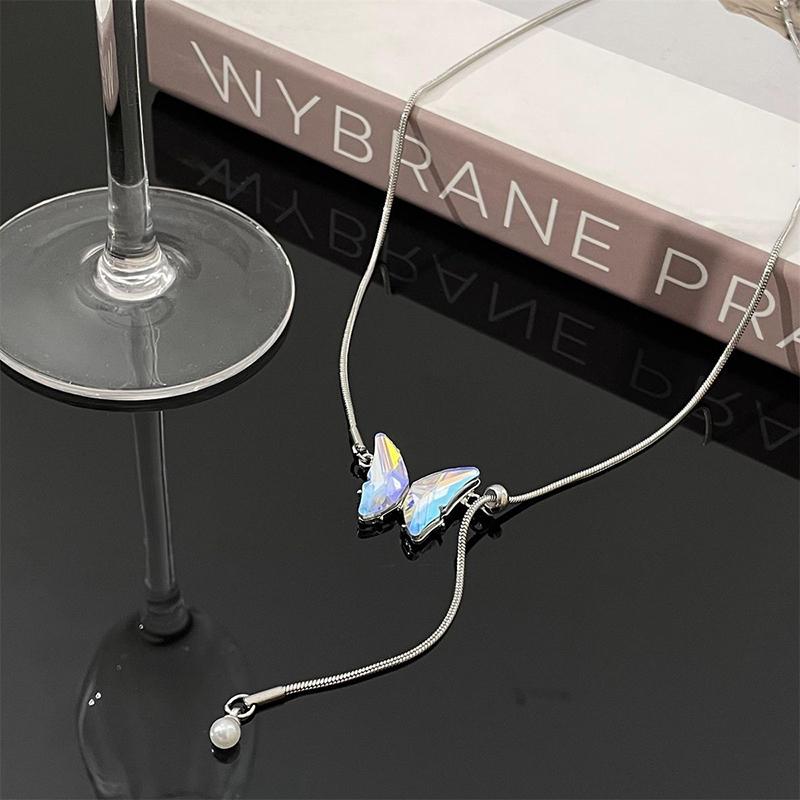 Винтажное ожерелье с кисточками в виде бабочки для женщин и девочек, изысканное роскошное ожерелье, темпераментная цепочка на ключицу, свадебные аксессуары