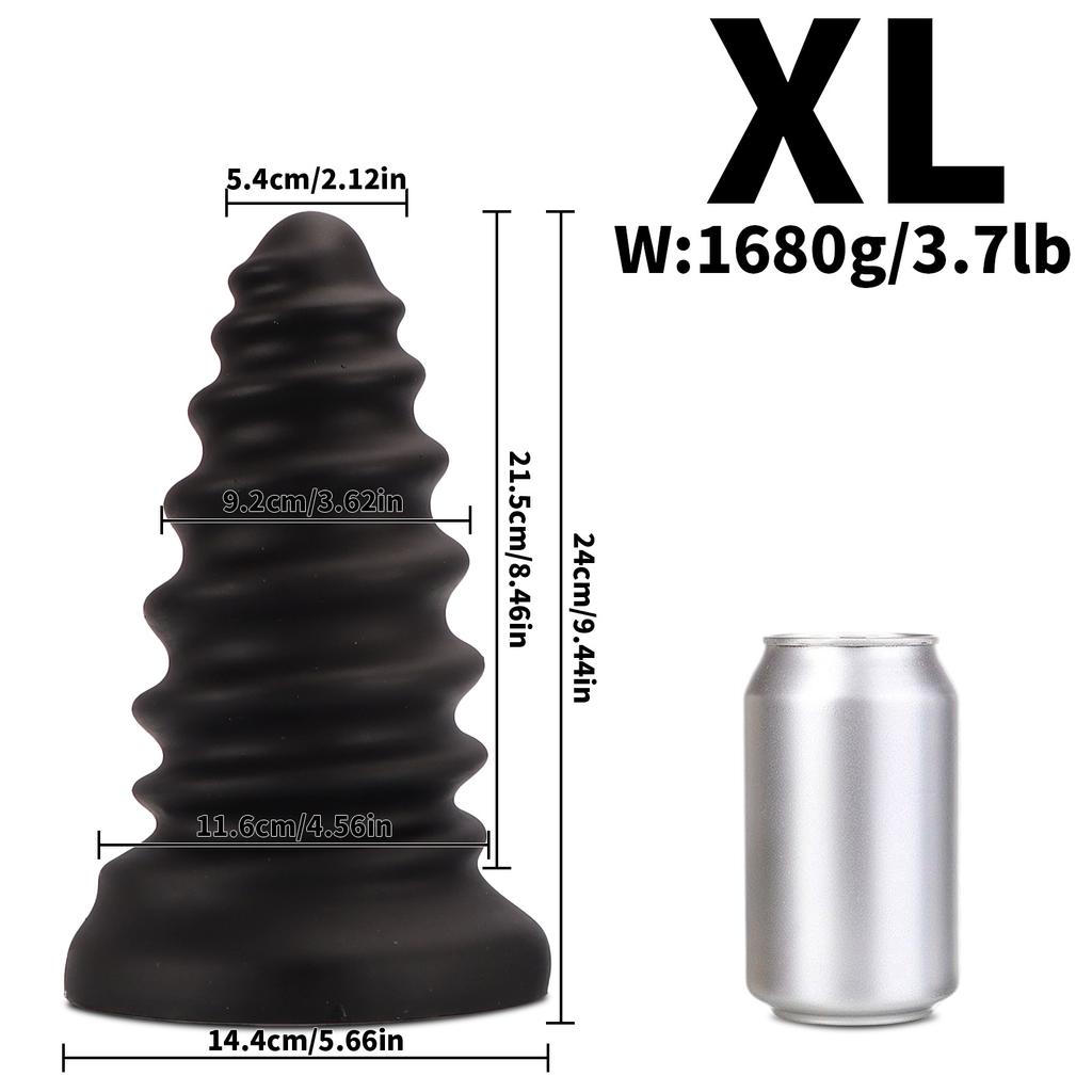 Супер большой винтовой гвоздь анальная пробка для мужчин и женщин задний корт расширительное устройство мастурбация жирная нить легко вставляется легкая секс-игрушка Climax SM