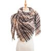 European and American Style Large Check Triangle Snood Scarf - Spring, Autumn, Winter