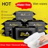12/30/80pcs/pack Enhanced Brightening Care No-Wash White Shoe Cleaning Wipes Disposable Shoe Shine Stain Removal Wipes Sneaker Waterless Cleaner