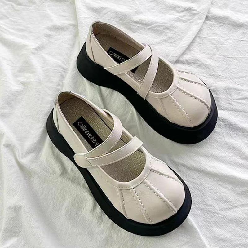 Новая модная универсальная женская обувь, однотонная верхняя одежда, женские мокасины с круглым носком, средний каблук, неглубокий носок