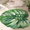 Зеленый коврик для ванной комнаты с растениями, впитывающий коврик для пола, нестандартный коврик для двери, противоскользящий коврик для дома, декоративный коврик для двери кухни