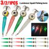 Рыболовные приманки LED Luminous Squid Cuttlefish Jigs Рыболовная приманка Светящийся искусственный кальмар Крючок Джиггинговые приманки для морской рыбалки Фидер