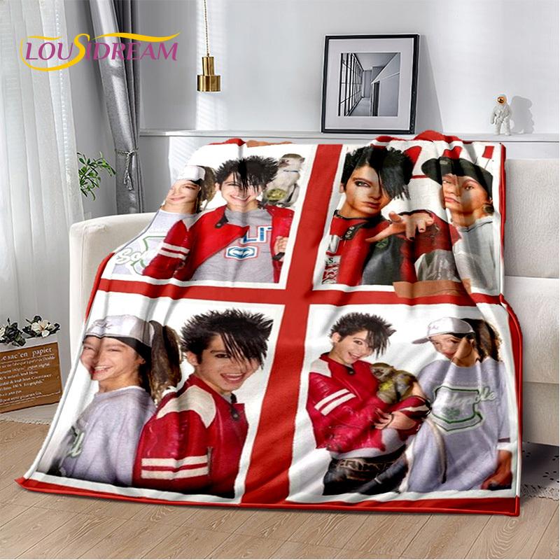 Одеяло Tokio Hotel Rock Band Bill Kaulitz, мягкое фланелевое одеяло для дома, спальни, кровати, дивана, пикника, офиса, пешего туризма, отдыха, сна
