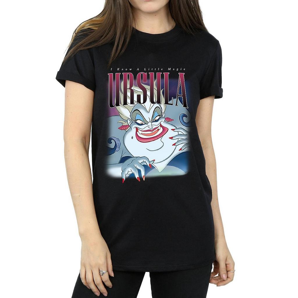 The Little Mermaid Womens/Ladies Ursula Montage Cotton Boyfriend T-Shirt