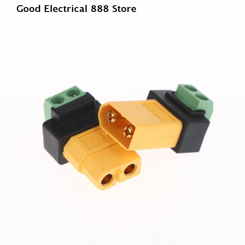 XT60 Male Female To 2Pin Terminal Adapter Solderless Charging Connector For UAV Balance Charger Solar Panel Model Devices RC Car