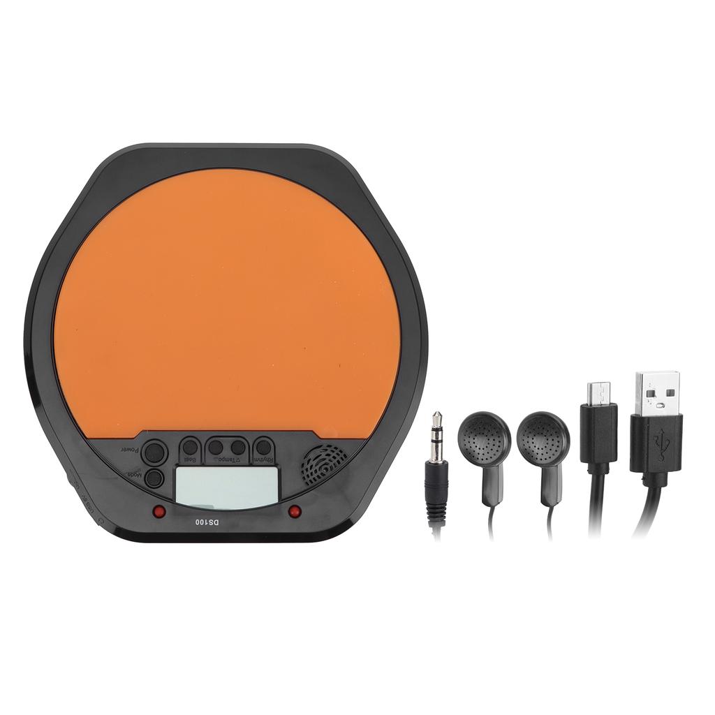 Drum Metronome Practice Pad Simulation Digital LCD Display Electronic for Drummer S Training