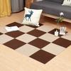 YOXU Joint Tile Carpet Set of 40 Hand Easy To Rug Mat Mat, 3030cm, Pieces, No-Slip, Anti-Slip, Soundproof, Washable/Machine Washable, Install, Pets,
