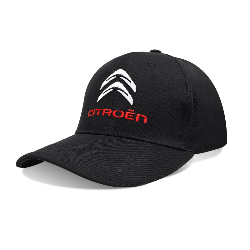 Автомобильная кепка с вышивкой логотипа «Утиный язык», бейсболка, 3D-шляпы, регулируемая, повседневная, тракер, хип-хоп, для Citroen C1 C2 C3 Vts C4 Saxo C4L C5
