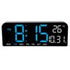 Digital Alarm Clock Large LED Display Desk Wall Clock with Temperature Date Week Display Adjustable