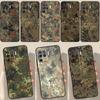 Flecktarn Camouflage Camo Case For OPPO A74 A94 A54 A1K A15 A16 A52 A72 A83 A91 A93 A53S A5 A9 A31 A53 2020 Cover