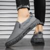 Модные серые парусиновые мужские кроссовки Ice Silk Man Loafers дышащие нескользящие кроссовки для мужчин с подошвой из ПВХ для ходьбы Tenis Hombres