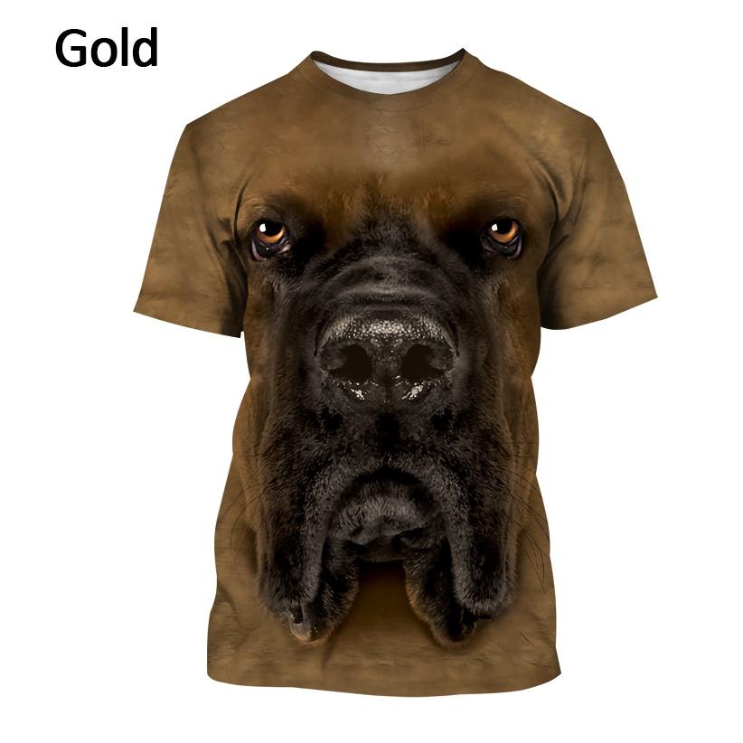 Летняя модная футболка с 3D принтом собаки и круглым вырезом, крутая забавная женская футболка с короткими рукавами, толстовка унисекс