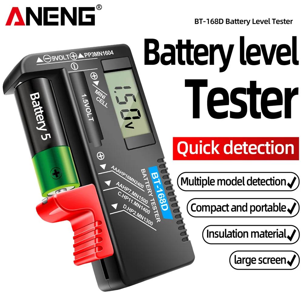 ANENG BT-168D Mini Digital Equipment Internal Battery Tester Checkered Charge Indicador De Capacity Bateria Diy Electronic Test