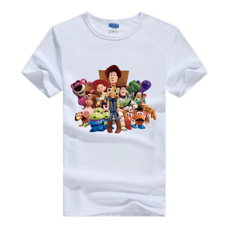 Unisex Cartoon Toy Story Tops White Clothes Short Sleeve Tee Oversized Friends 2024 Summer Blouse Grunge Y2K T-shirts