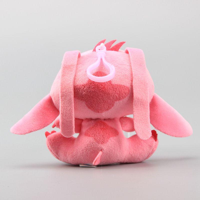 Kinds 2 Lilo And Stitch Plush Toy Hanging Key Chain Hanger Doll Pendant Mini