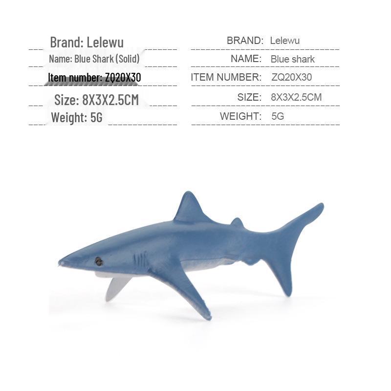 Children's Marine Animal Model Set: Mini Whale, Shark, Dolphin, Turtle, Sea Lion