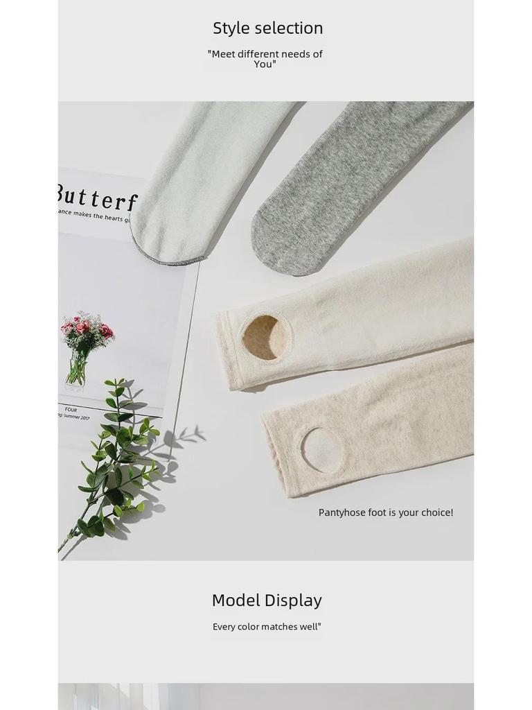 Женские леггинсы и колготки с высокой талией и бархатной подкладкой для высоких женщин на осень/зиму