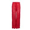 Red Pepina Embroidered Regular Trousers Woman