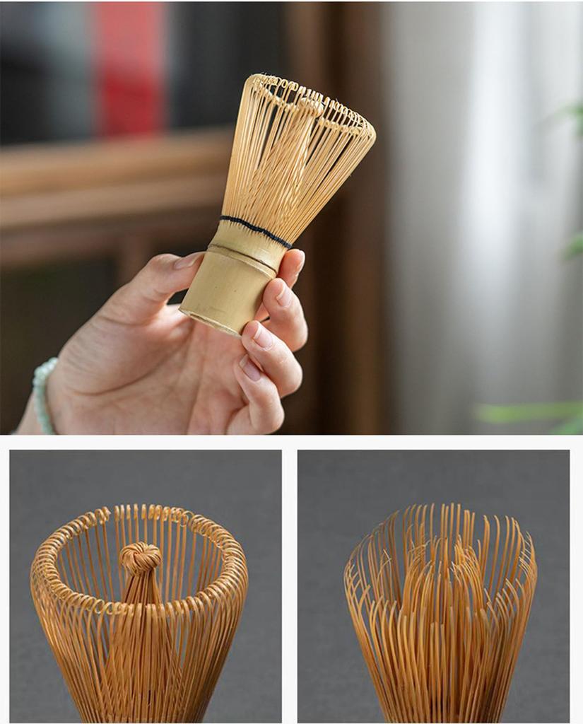 Чайная утварь чайный венчик чайный бамбуковый чай матча традиционные принадлежности для чайной церемонии набор из 4 предметов, 100 предметов венчик, держатель, совок, ложка, набор,