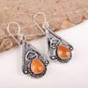 Carnelian 925 Solid Sterling Silver Earrings, Handmade Gemstone Earrings Jewelry, Gifts For Wife Brand New Earrings