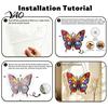 Butterfly Suncatcher Decor Acrylic Puzzle for Window, Stained Glass Jigsaw Home Ornament, Window Hanging Decoration Indoor Outdoor Easy to Hang