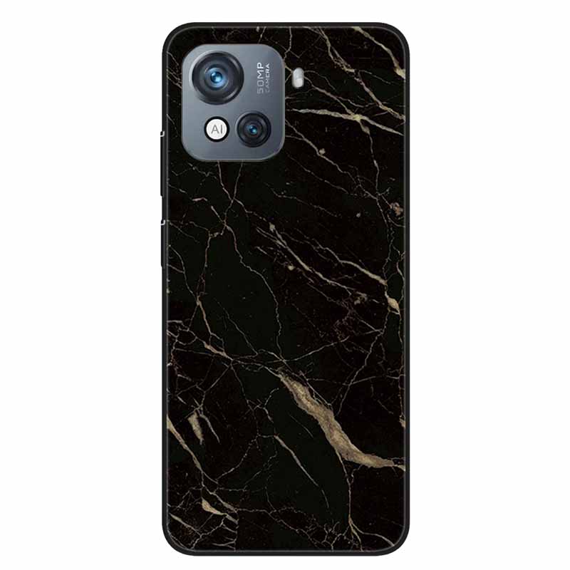 For Blackview Oscal C80 Case C 80 Marble Printing TPU Silicon Soft Phone Covers for Oscal C80 OscalC80 Back Cases Black Shells