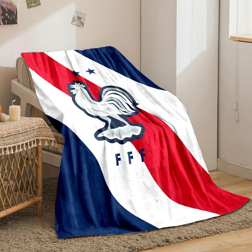French Rooster Emblem Blanket print blanket soft and cozy perfect for the living room bed sofa or a nap,gift